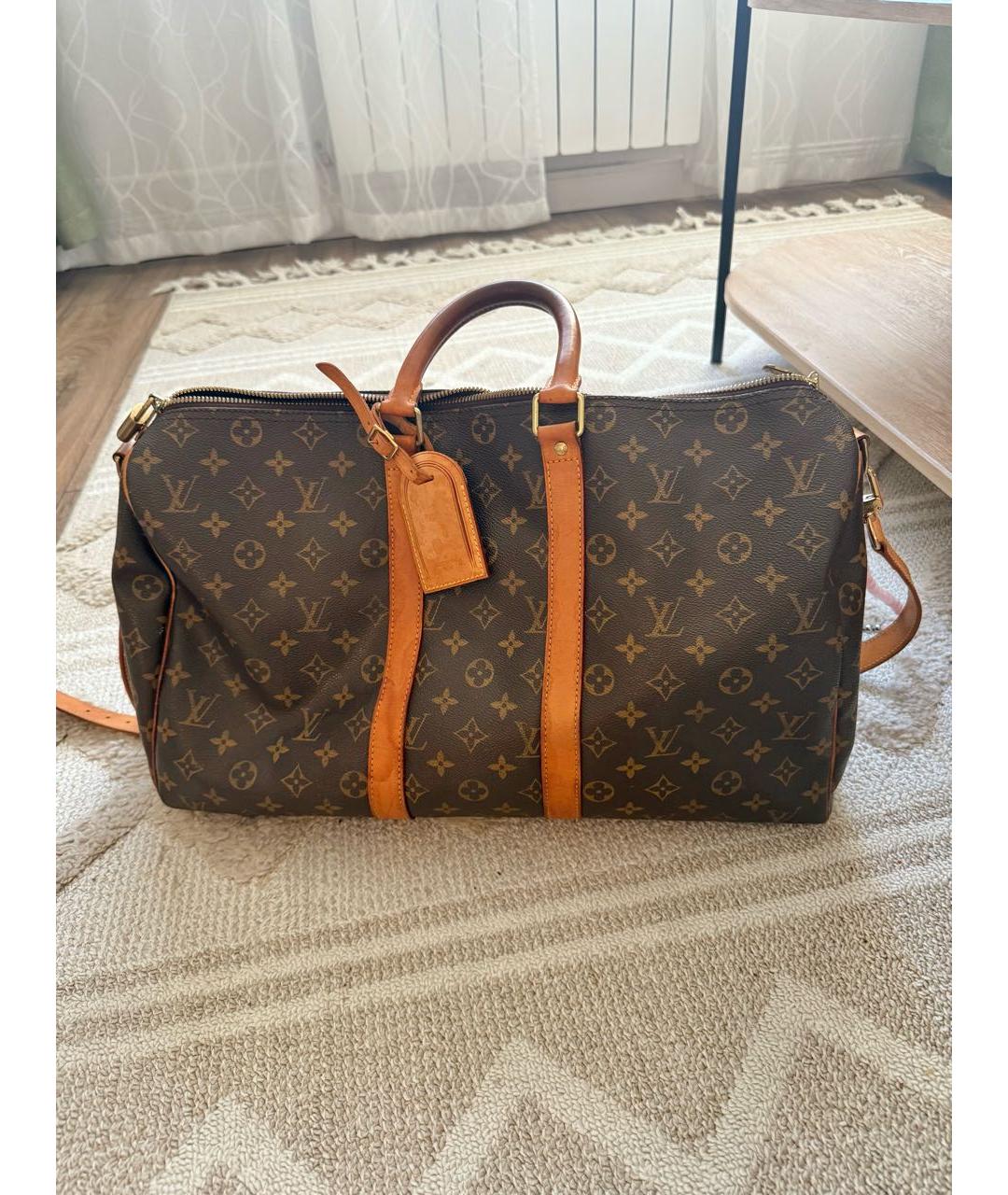 LOUIS VUITTON Коричневая дорожная/спортивная сумка, фото 3