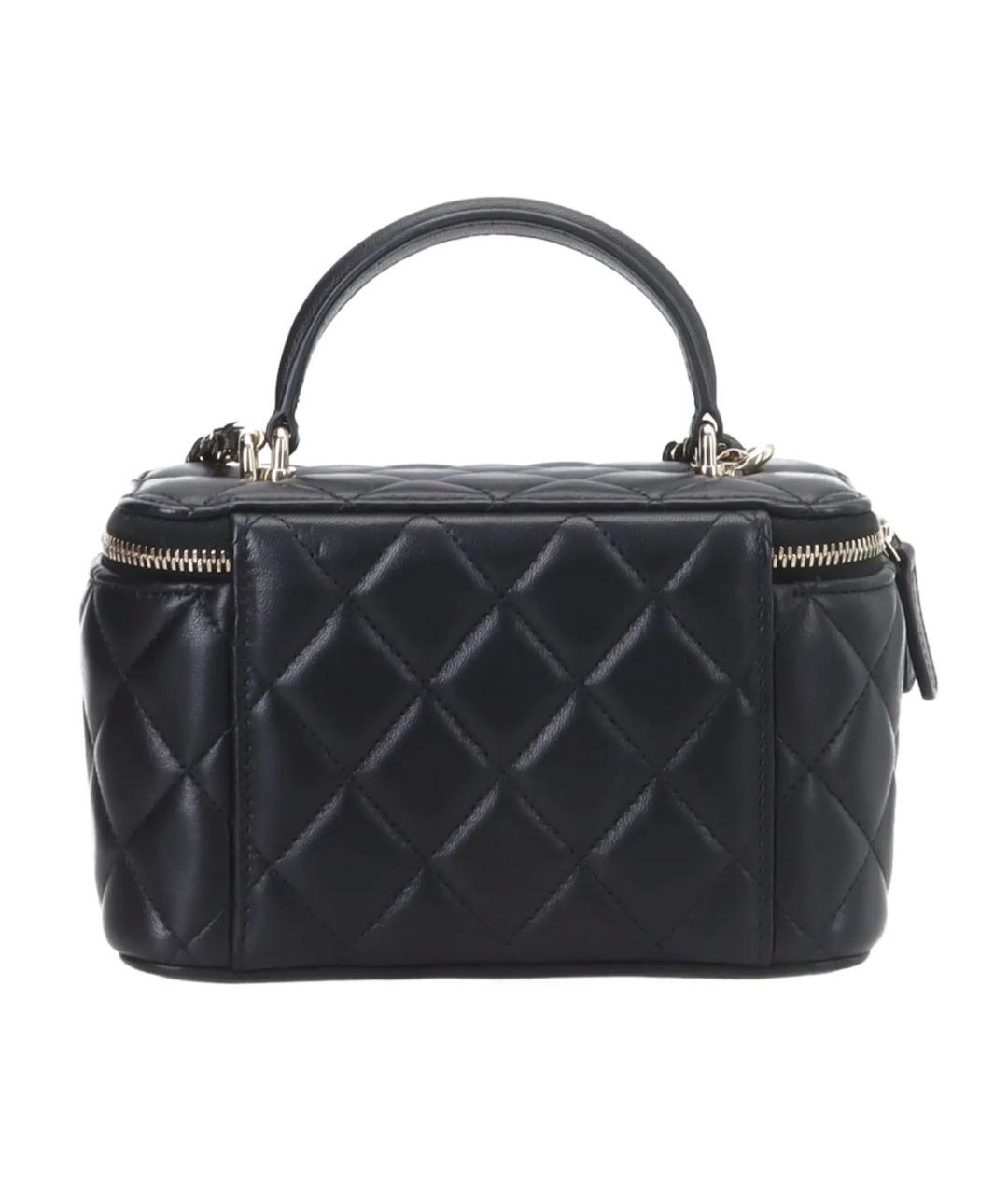 CHANEL Черная кожаная сумка через плечо, фото 4