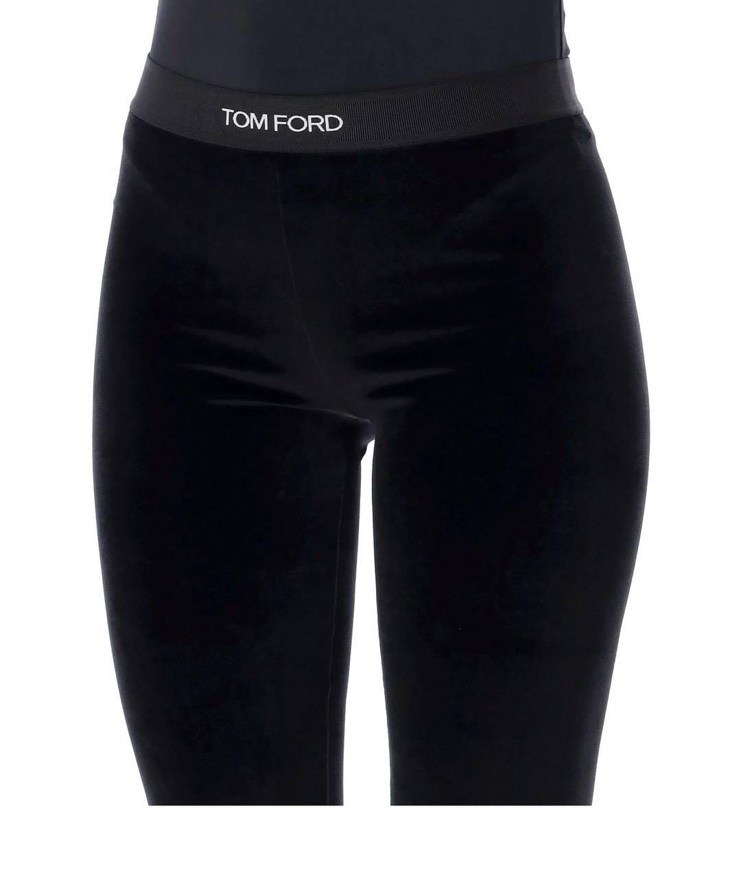 TOM FORD Черные велюровые спортивные брюки и шорты, фото 6
