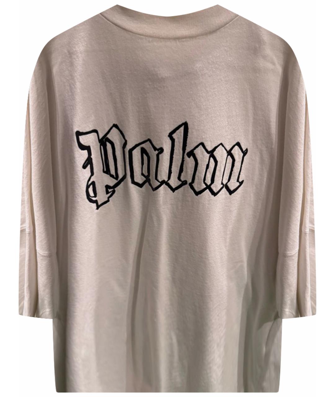 PALM ANGELS Белая хлопковая футболка, фото 1