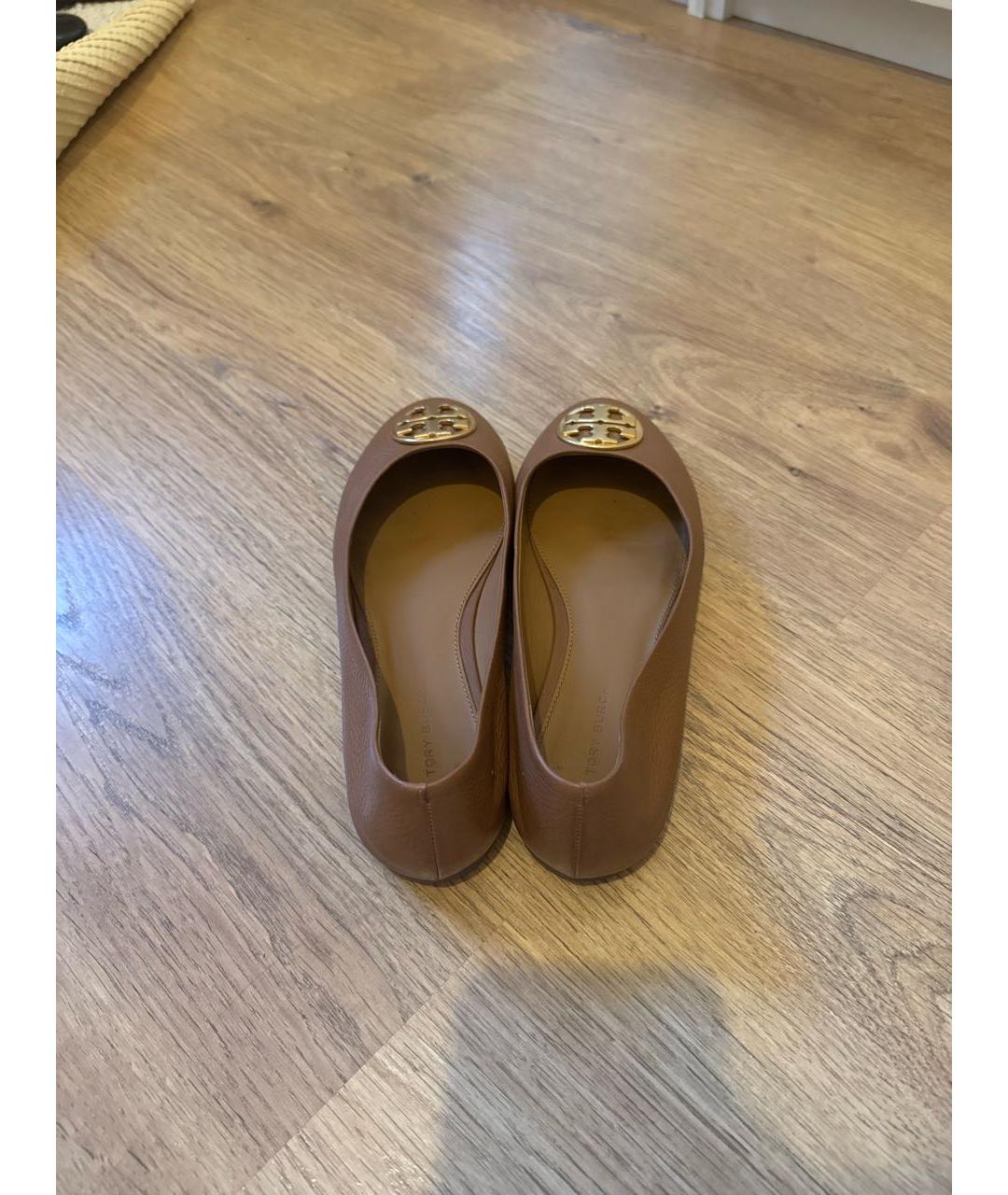 TORY BURCH Кожаные балетки, фото 3
