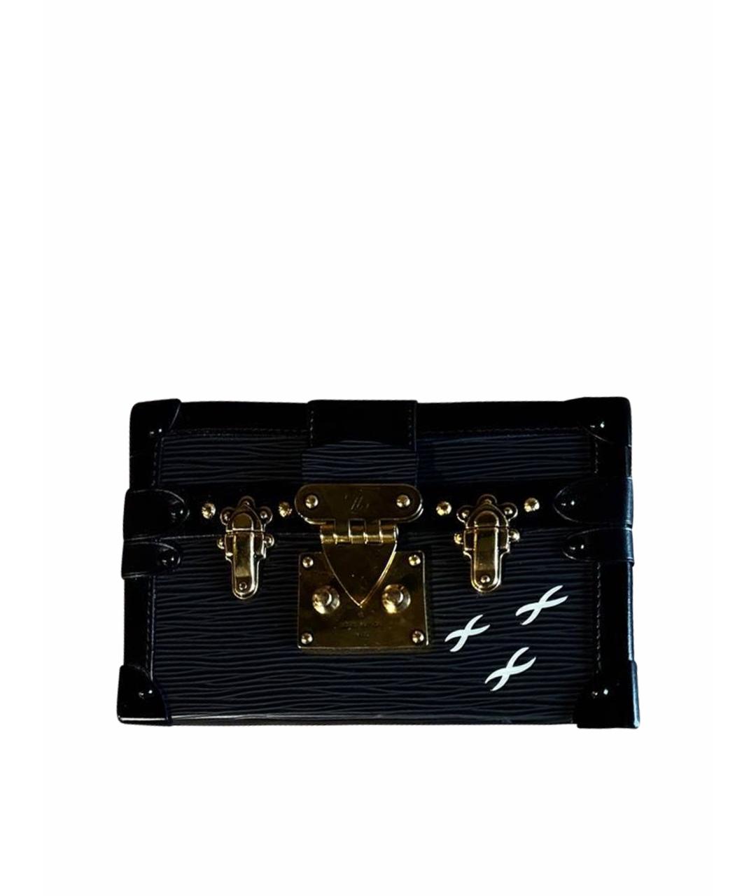 LOUIS VUITTON Черная кожаная сумка через плечо, фото 1