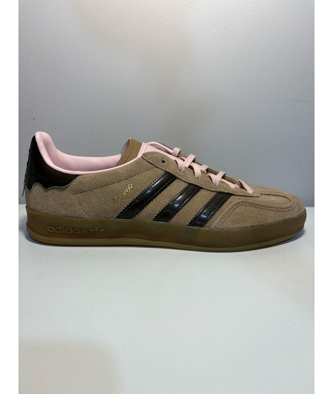 ADIDAS Коричневые замшевые кроссовки, фото 9