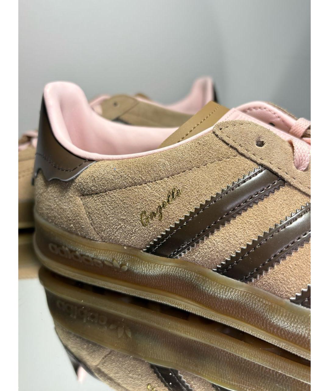 ADIDAS Коричневые замшевые кроссовки, фото 6