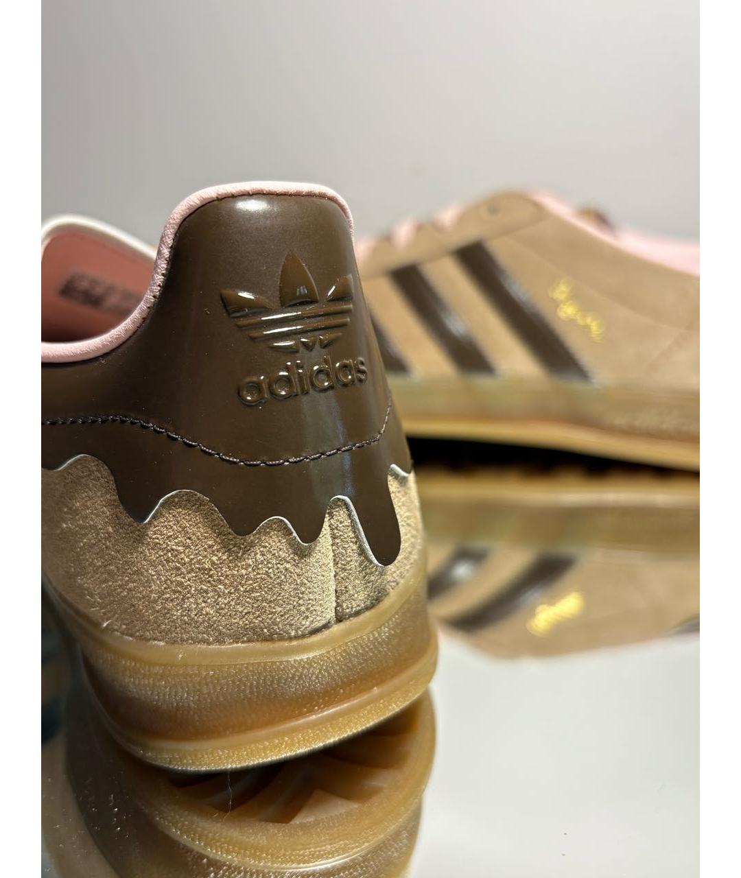 ADIDAS Коричневые замшевые кроссовки, фото 7