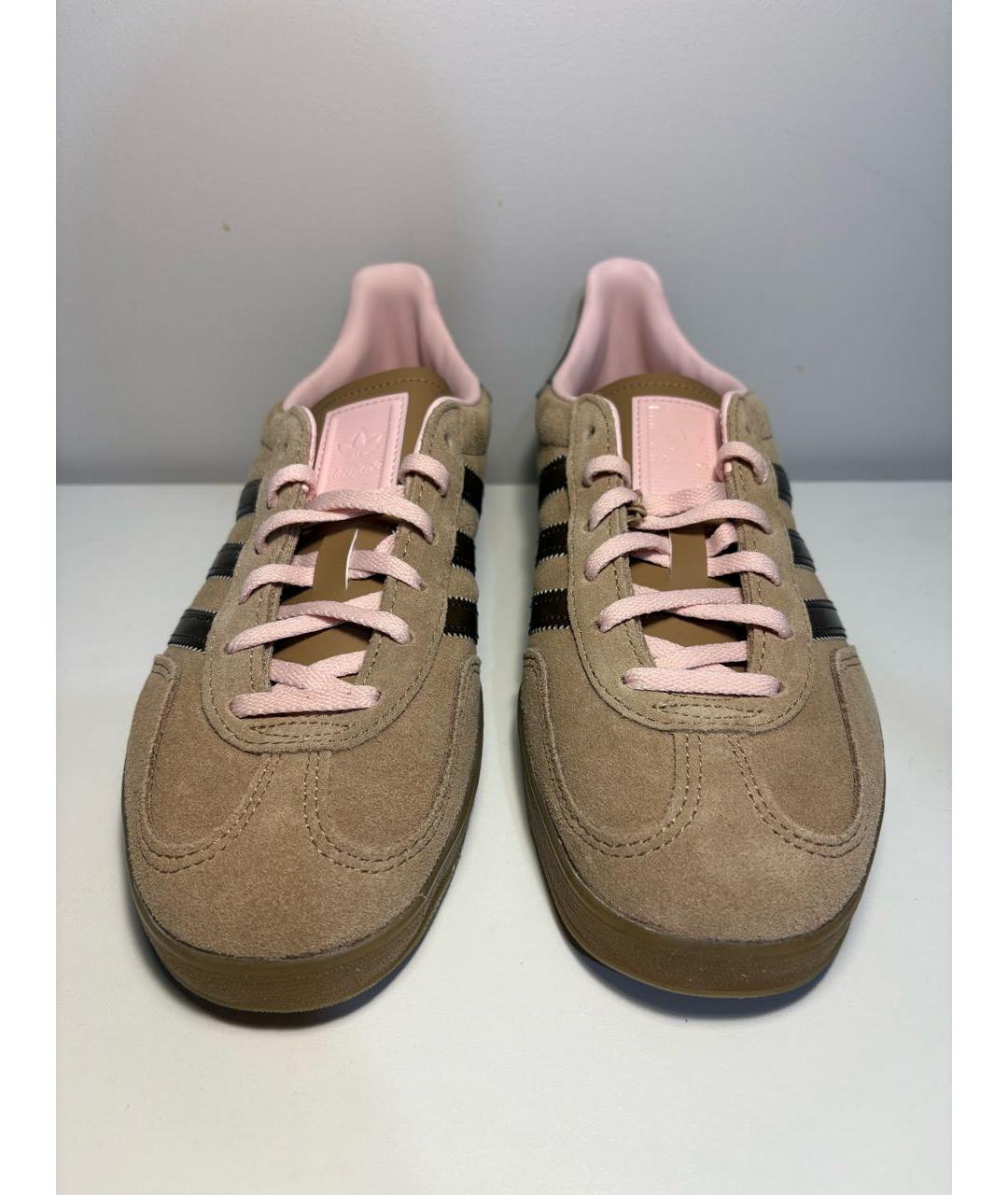 ADIDAS Коричневые замшевые кроссовки, фото 2