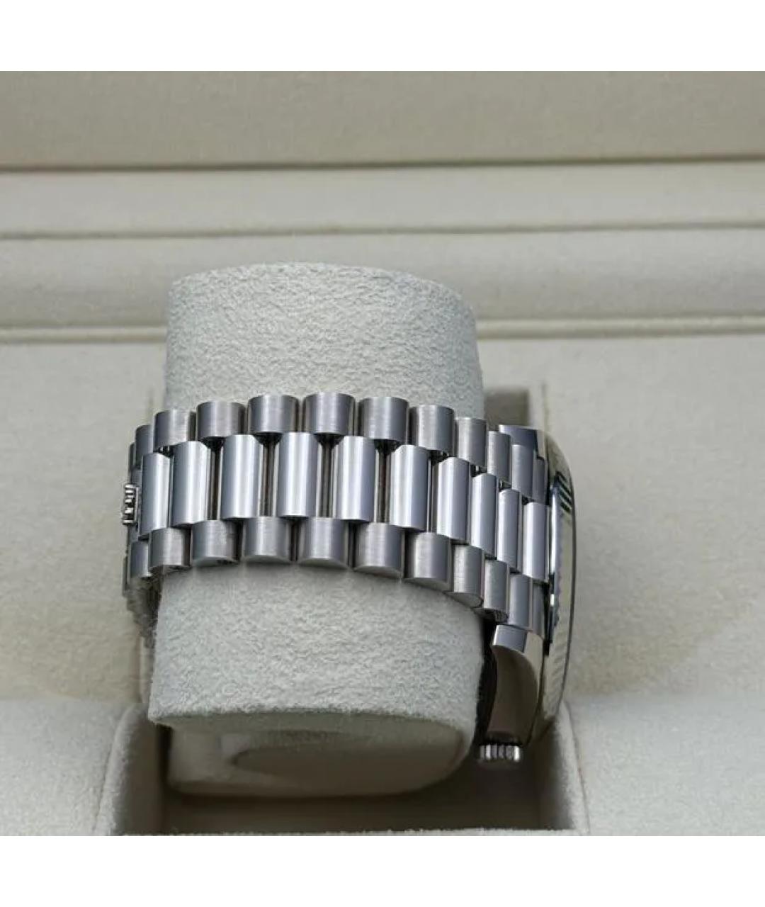 ROLEX Зеленые часы из белого золота, фото 3