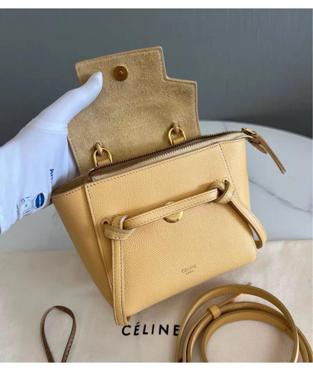 CELINE Кожаная сумка через плечо, фото 6