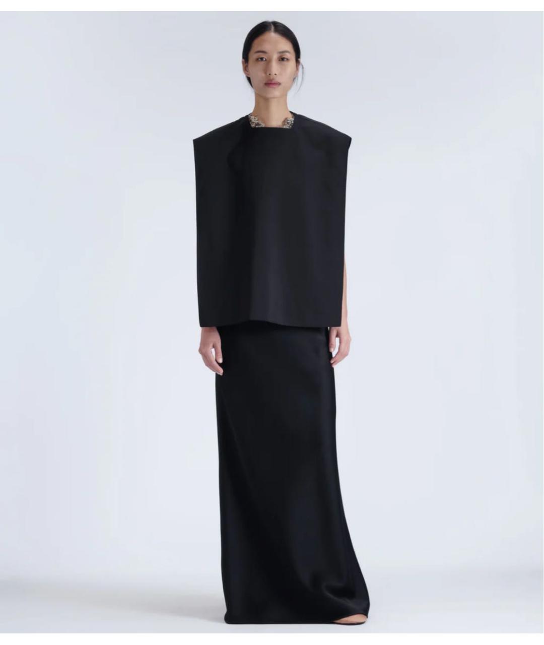 Carven Черная полиэстеровая майка, фото 5