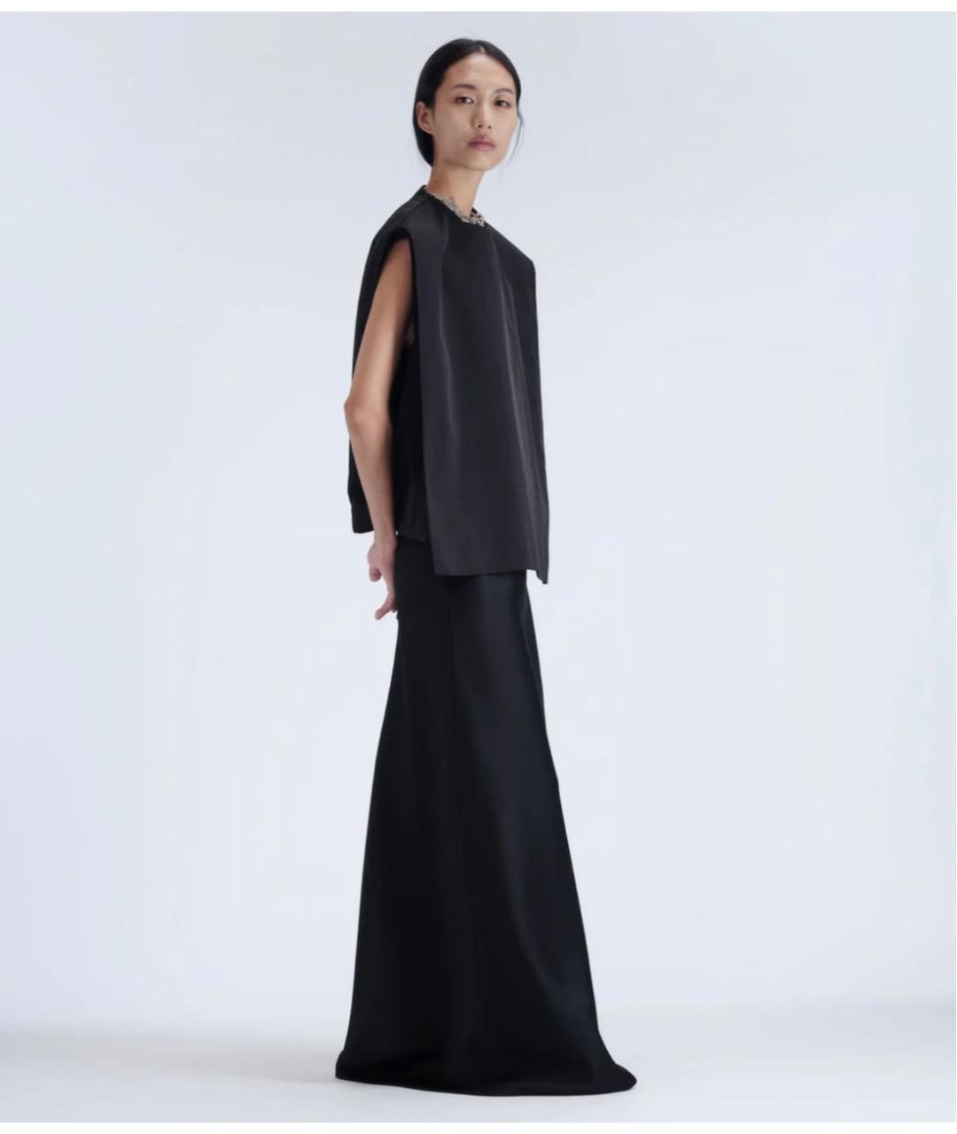 Carven Черная полиэстеровая майка, фото 3