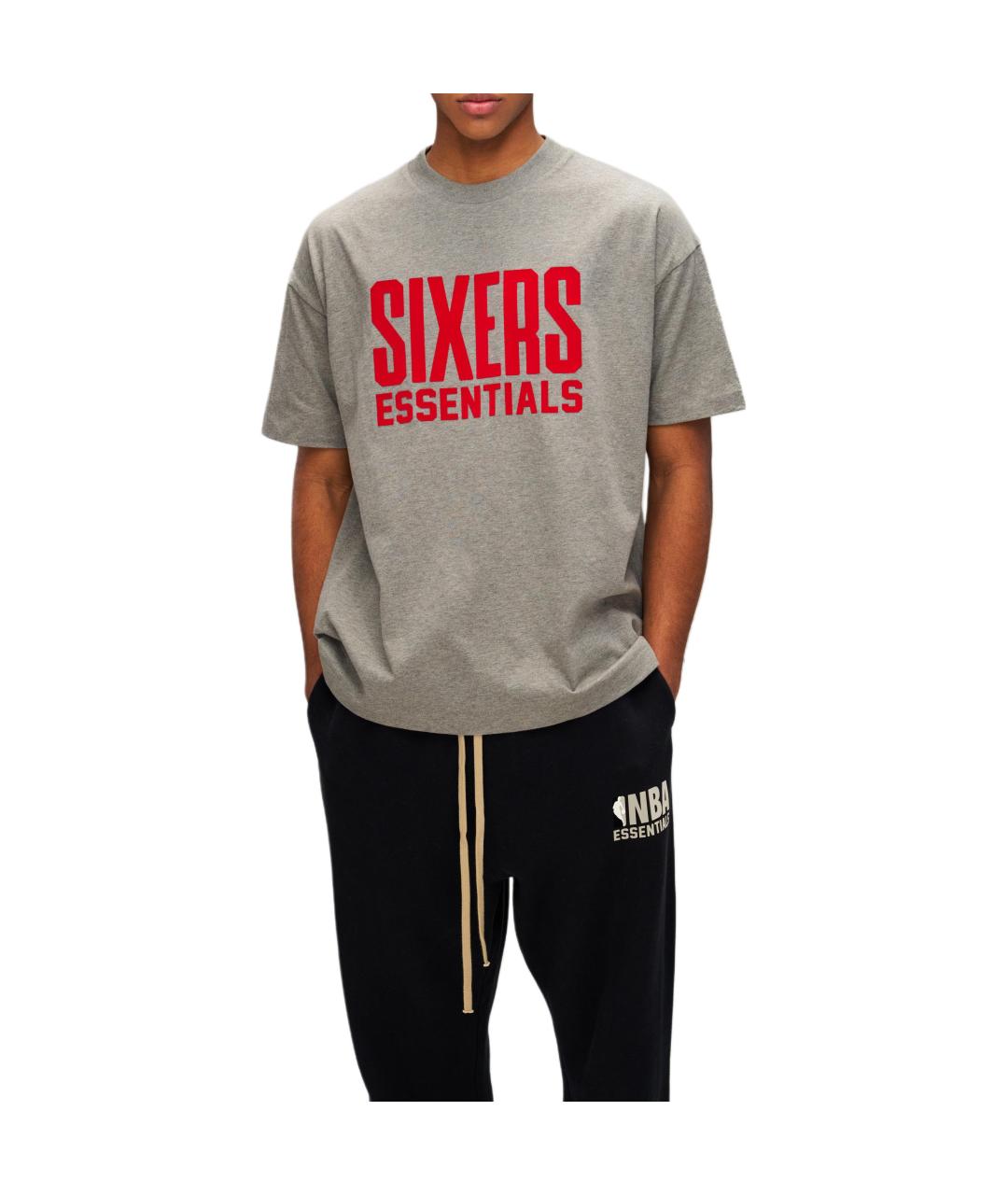 FEAR OF GOD ESSENTIALS Серая футболка, фото 3