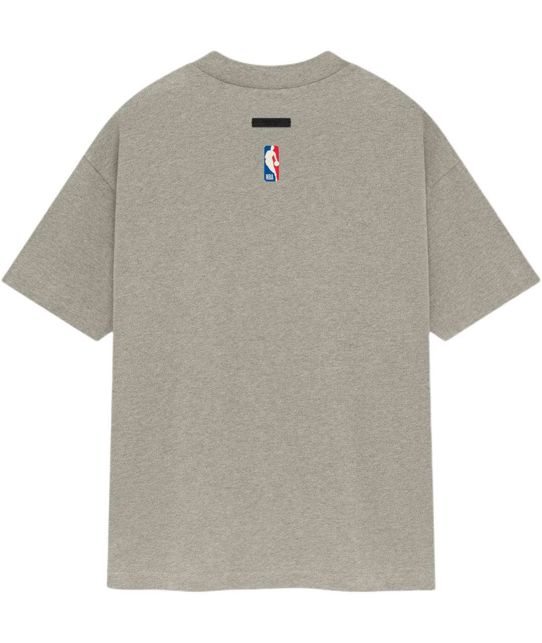 FEAR OF GOD ESSENTIALS Серая хлопковая футболка, фото 2