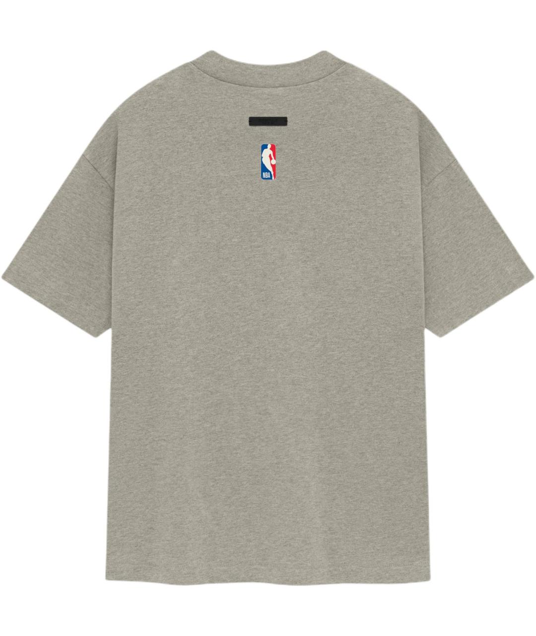 FEAR OF GOD ESSENTIALS Серая хлопковая футболка, фото 2