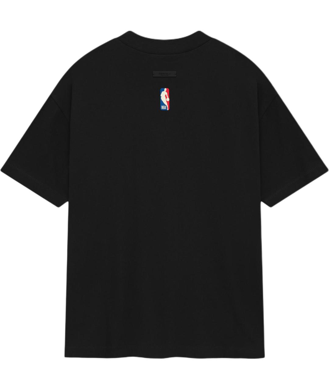 FEAR OF GOD ESSENTIALS Черная хлопковая футболка, фото 2