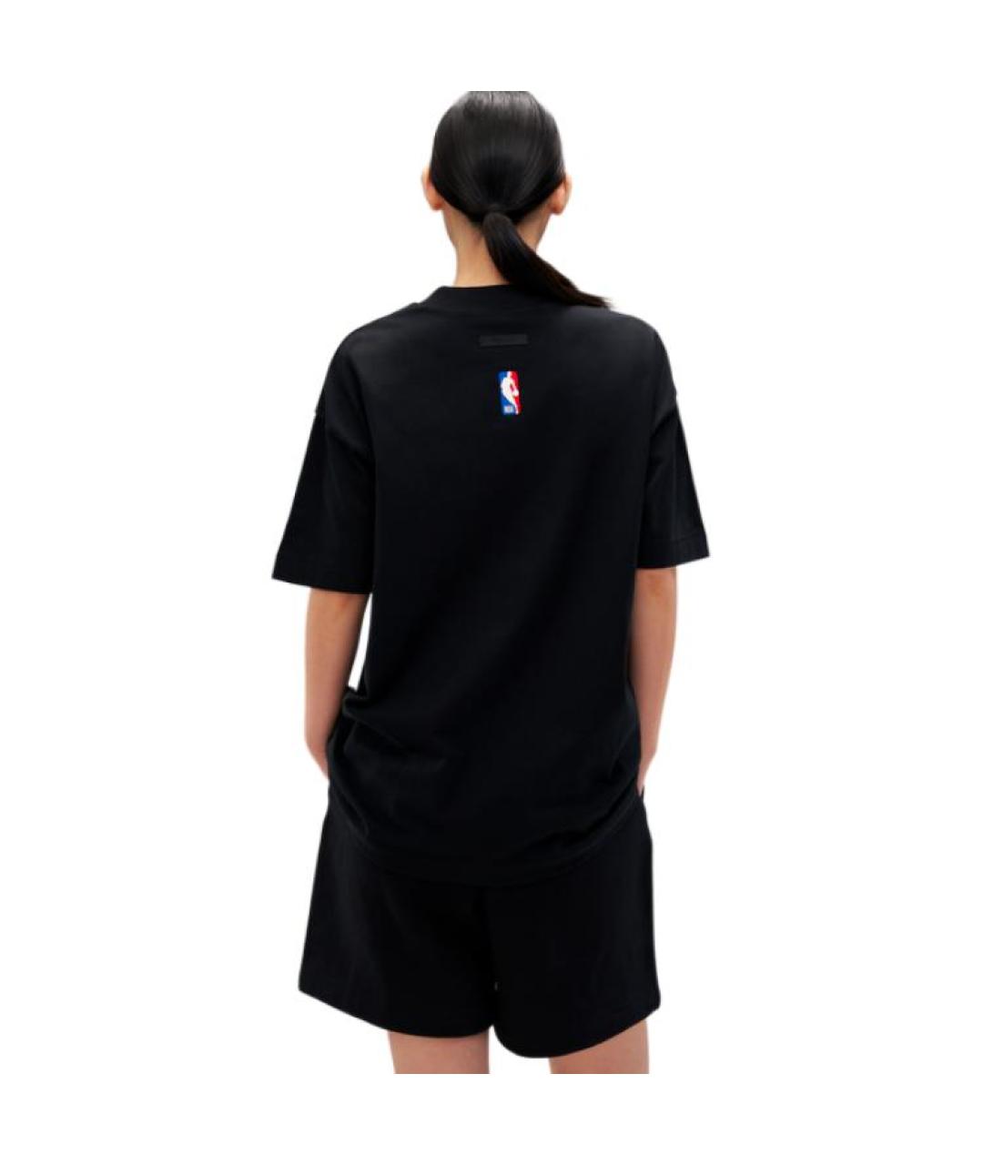 FEAR OF GOD ESSENTIALS Черная хлопковая футболка, фото 4