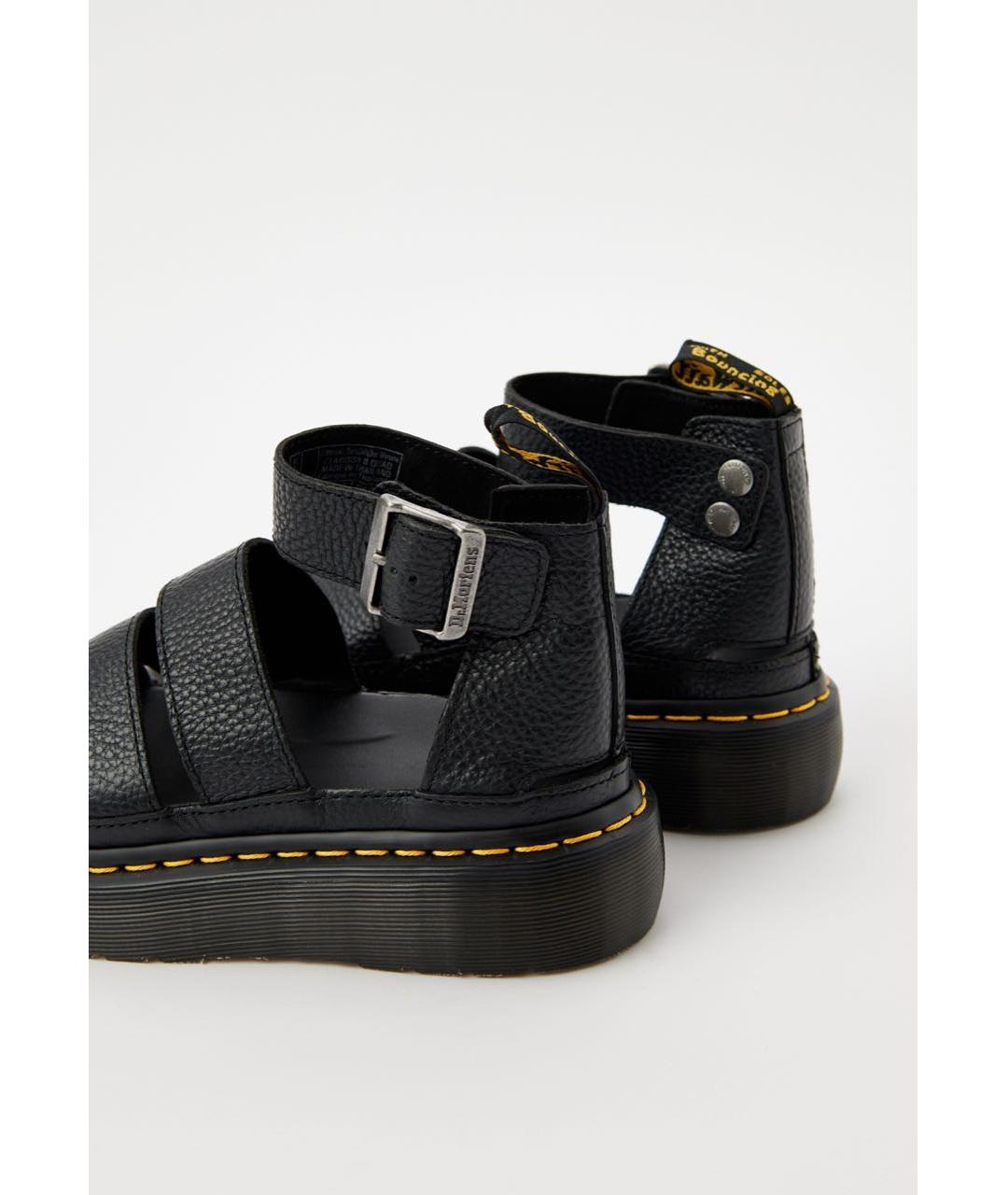 DR. MARTENS Черные кожаные сандалии, фото 3