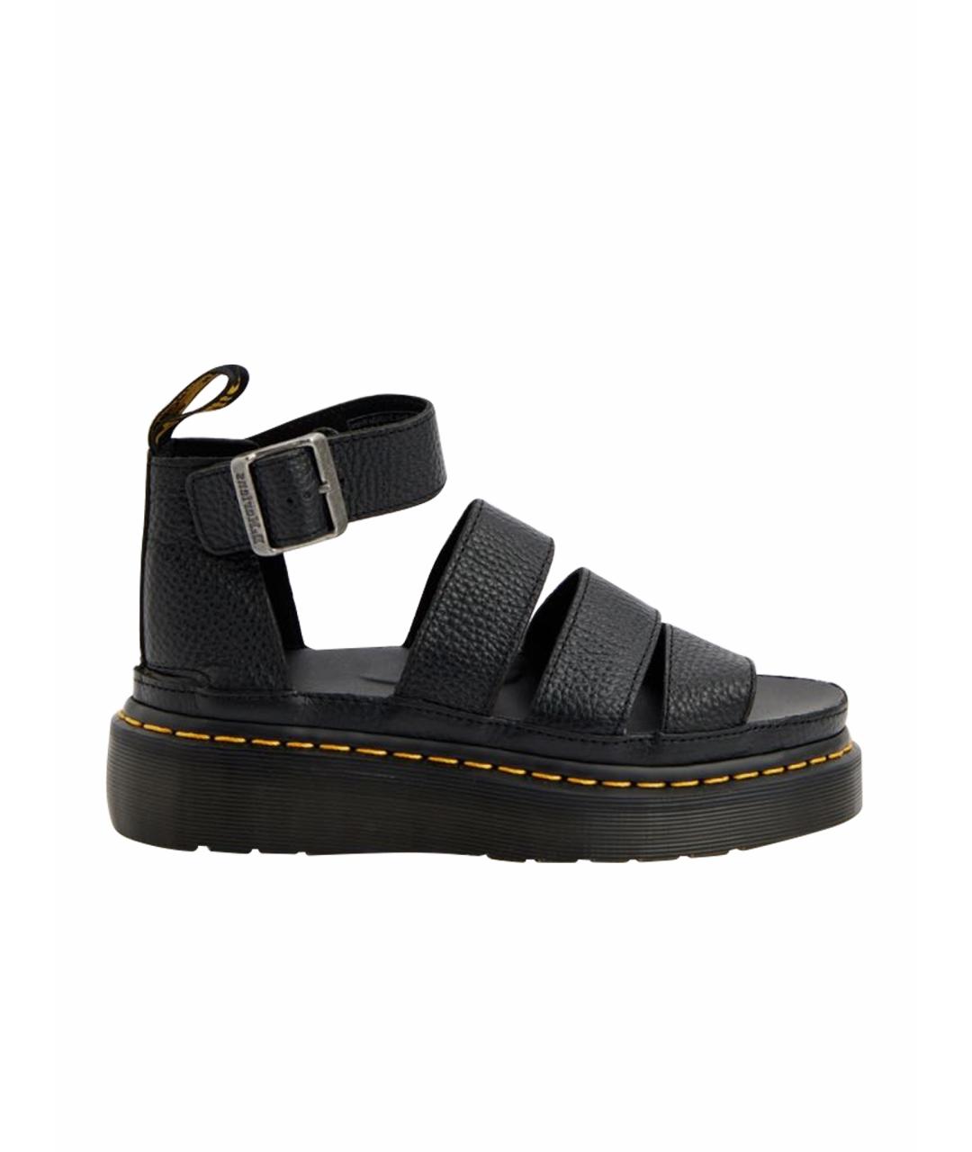 DR. MARTENS Черные кожаные сандалии, фото 1