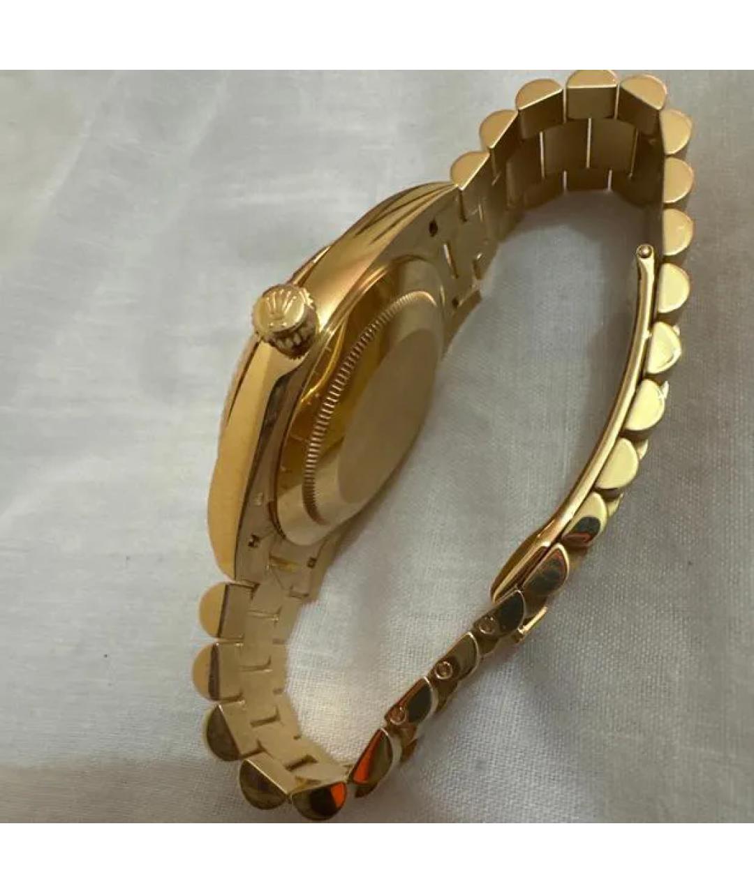 ROLEX Серебряные часы из желтого золота, фото 3