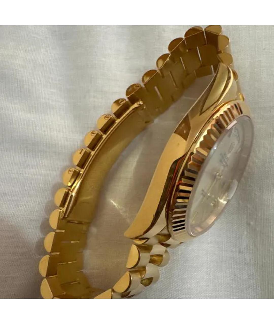 ROLEX Серебряные часы из желтого золота, фото 2