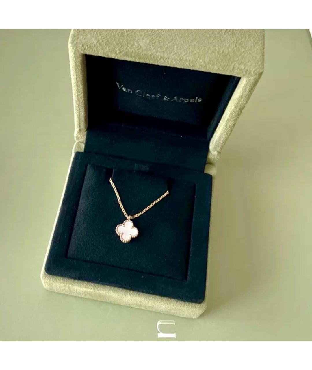 VAN CLEEF & ARPELS Белая подвеска из желтого золота, фото 4