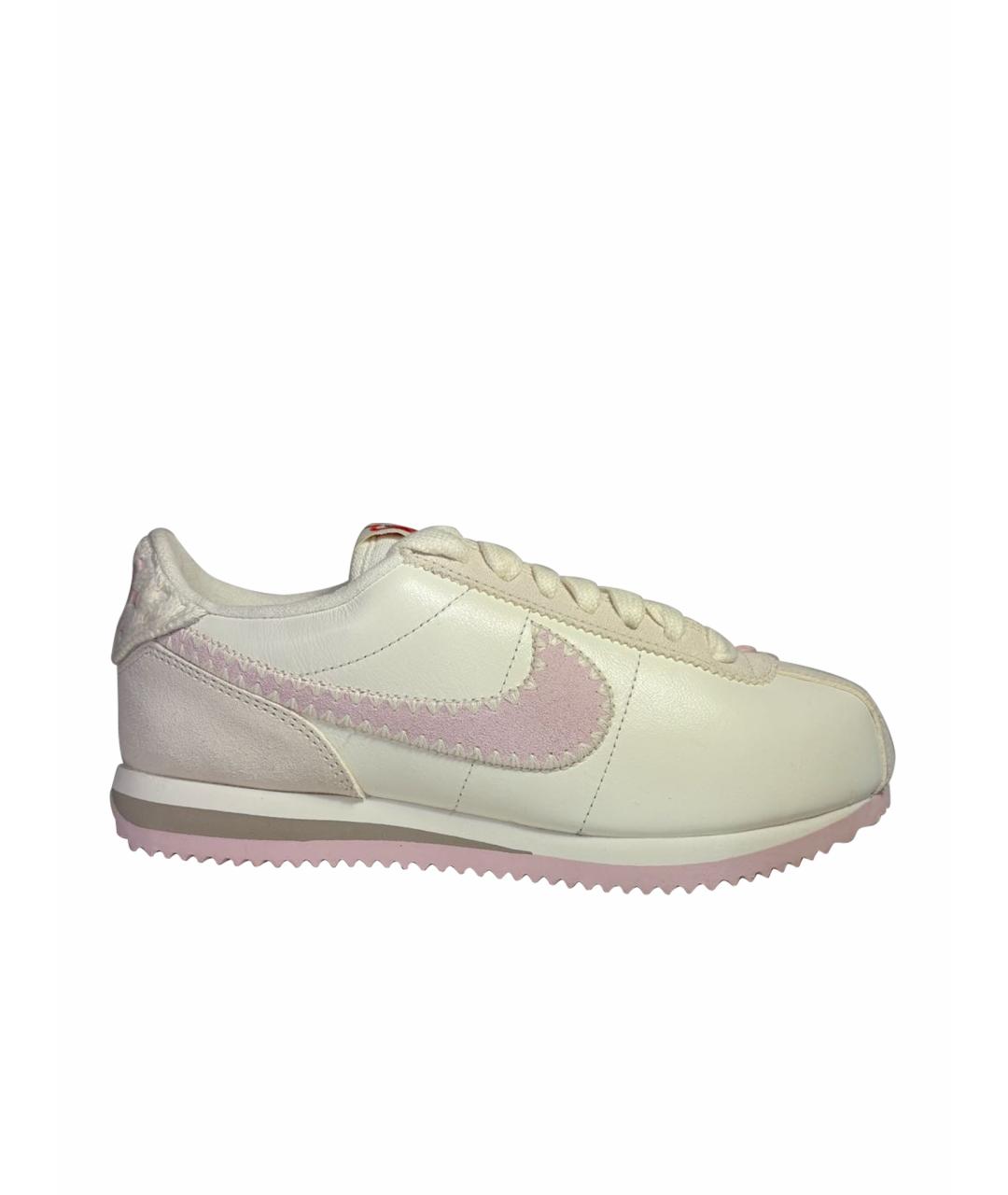 NIKE Белые кожаные кроссовки, фото 1