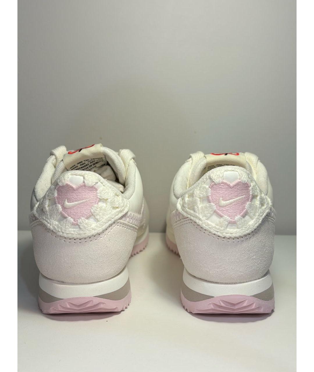 NIKE Белые кожаные кроссовки, фото 4