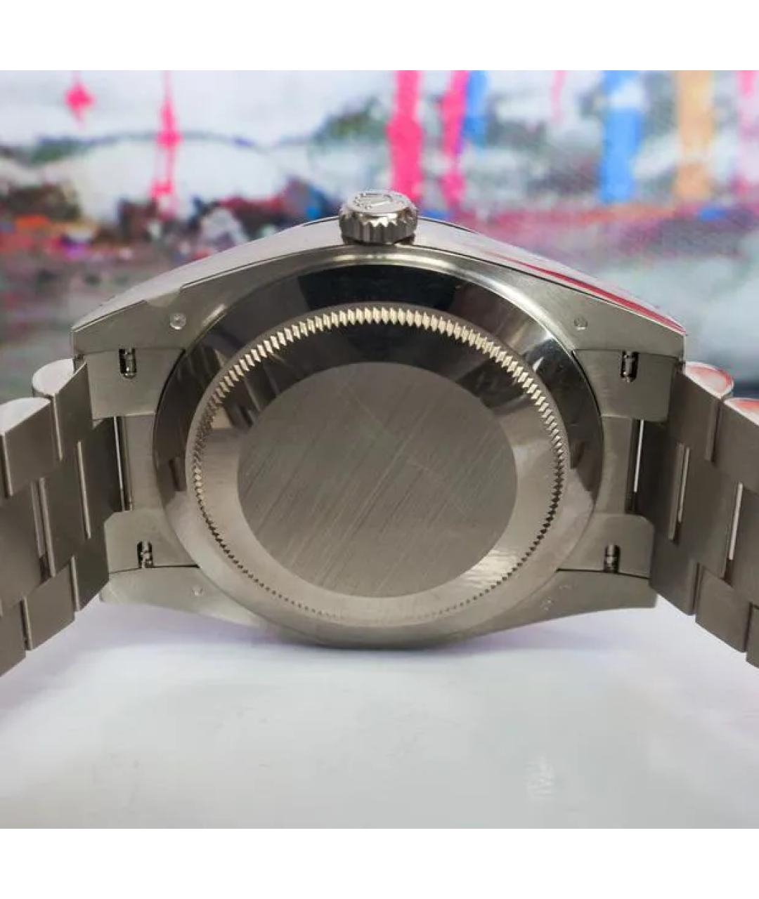 ROLEX Серые часы из белого золота, фото 8