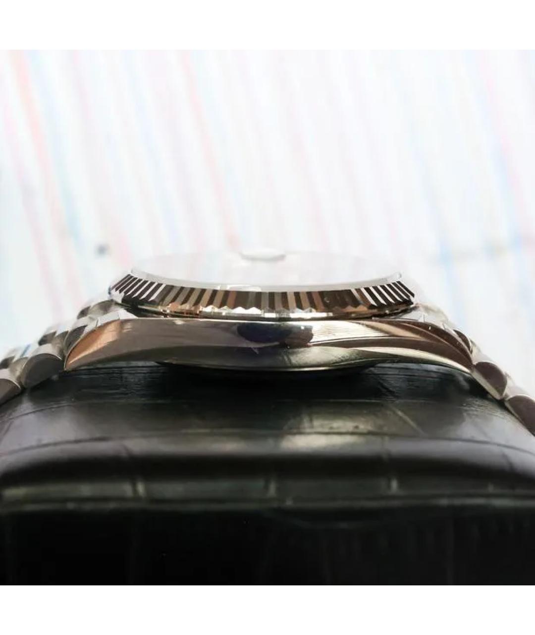 ROLEX Серые часы из белого золота, фото 5