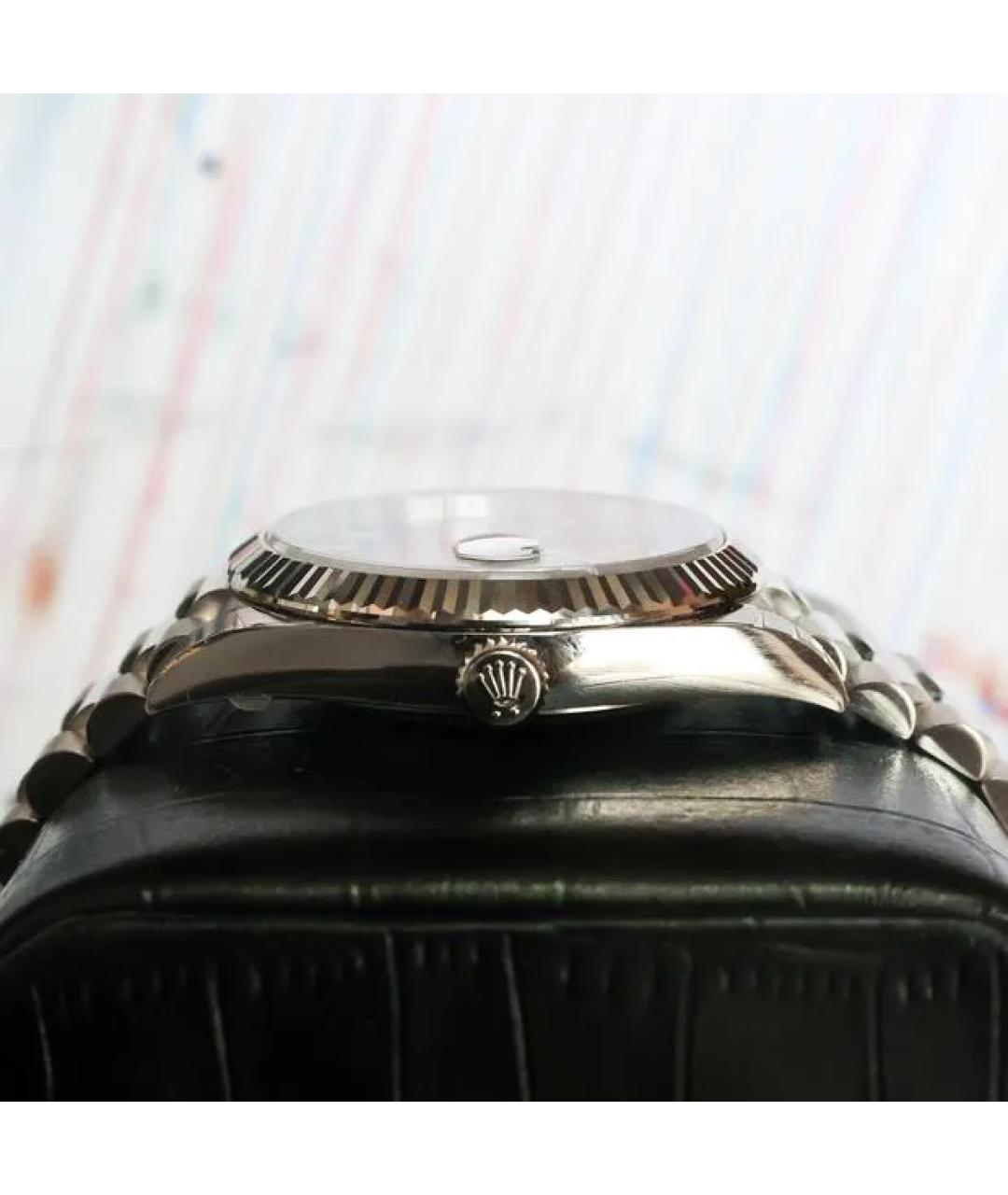 ROLEX Серые часы из белого золота, фото 4