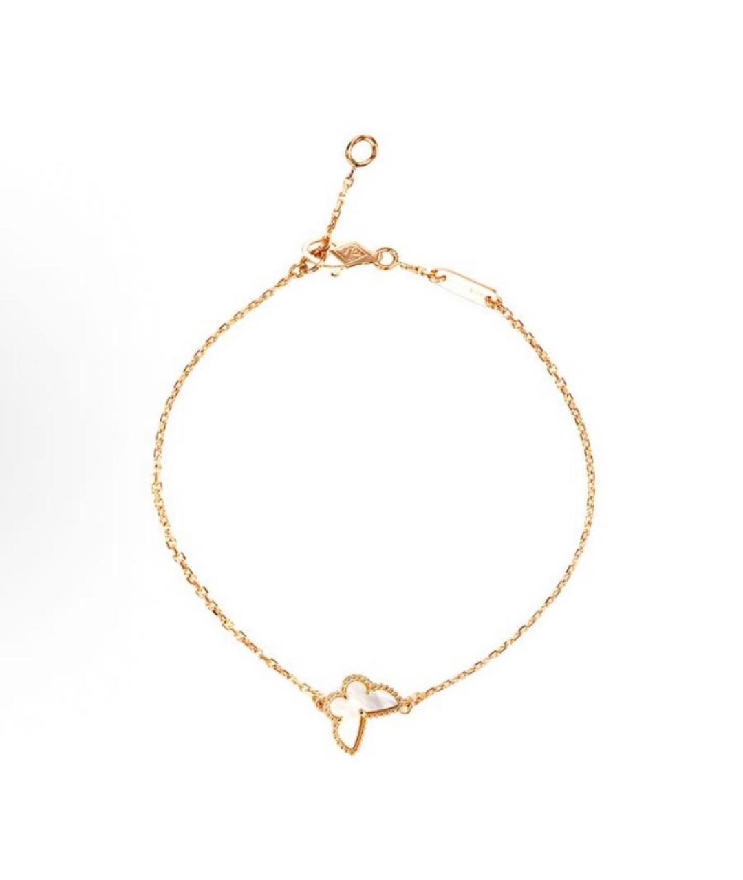 VAN CLEEF & ARPELS Белый браслет из желтого золота, фото 2