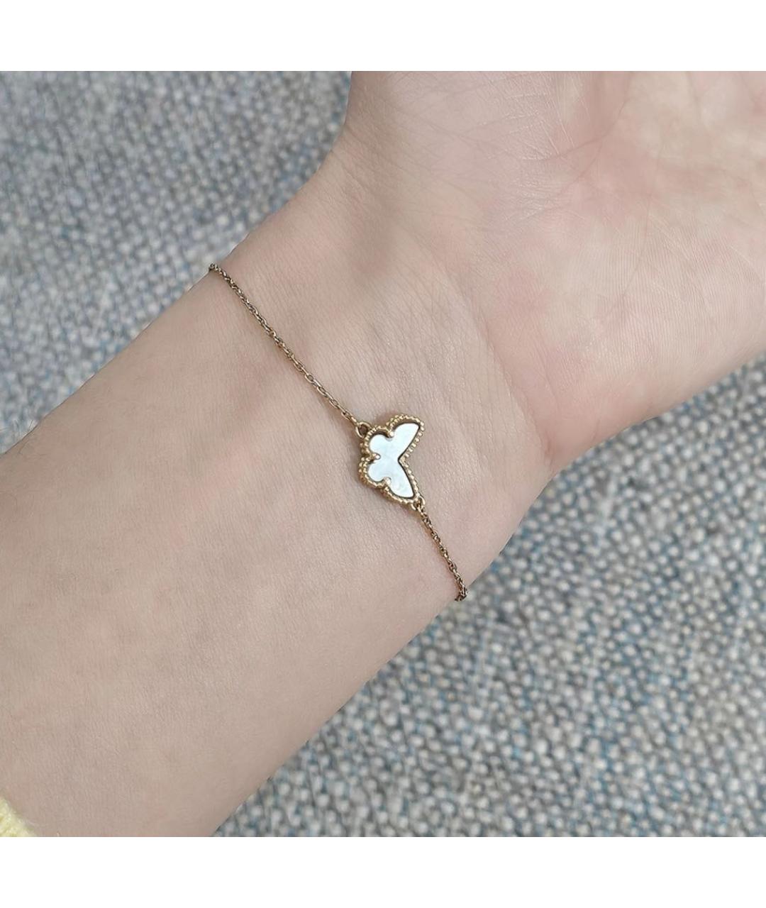 VAN CLEEF & ARPELS Белый браслет из желтого золота, фото 4