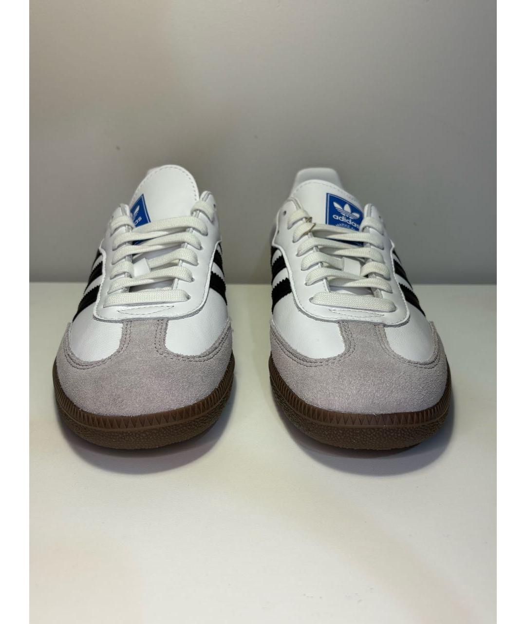 ADIDAS Белые кожаные кроссовки, фото 2