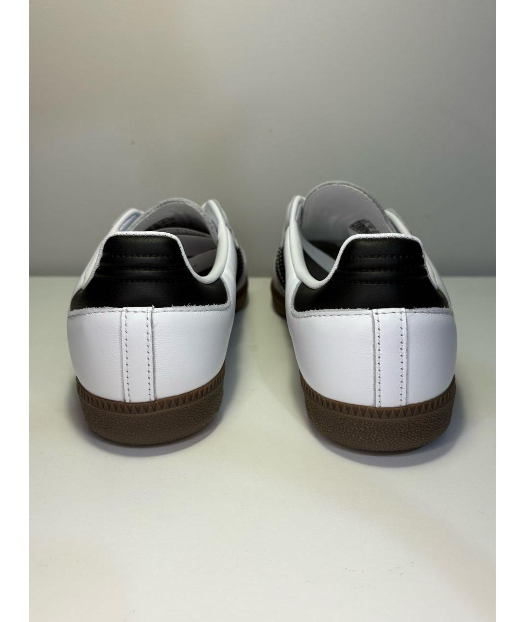 ADIDAS Белые кожаные кроссовки, фото 4