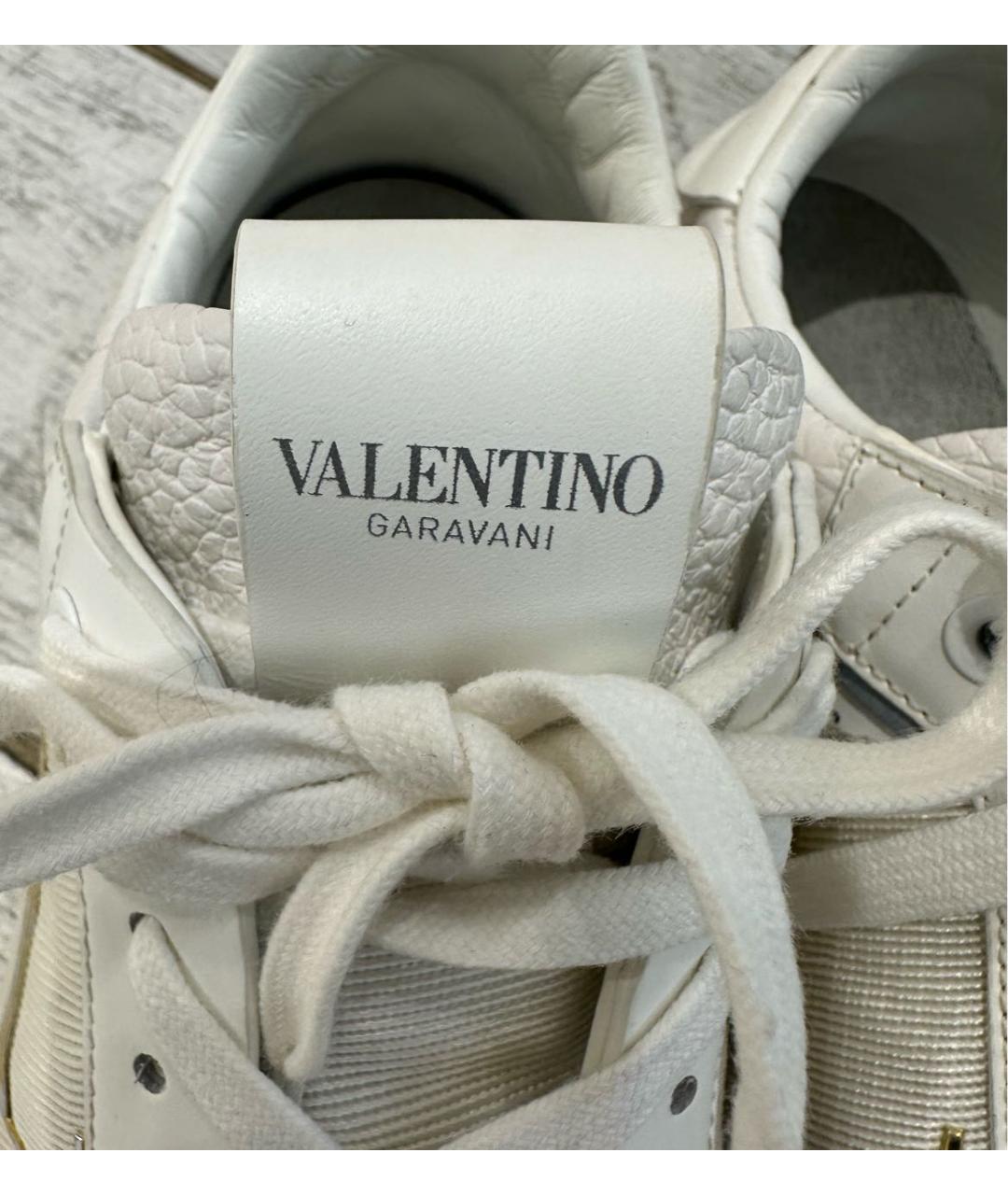 VALENTINO Белые кожаные кроссовки, фото 5