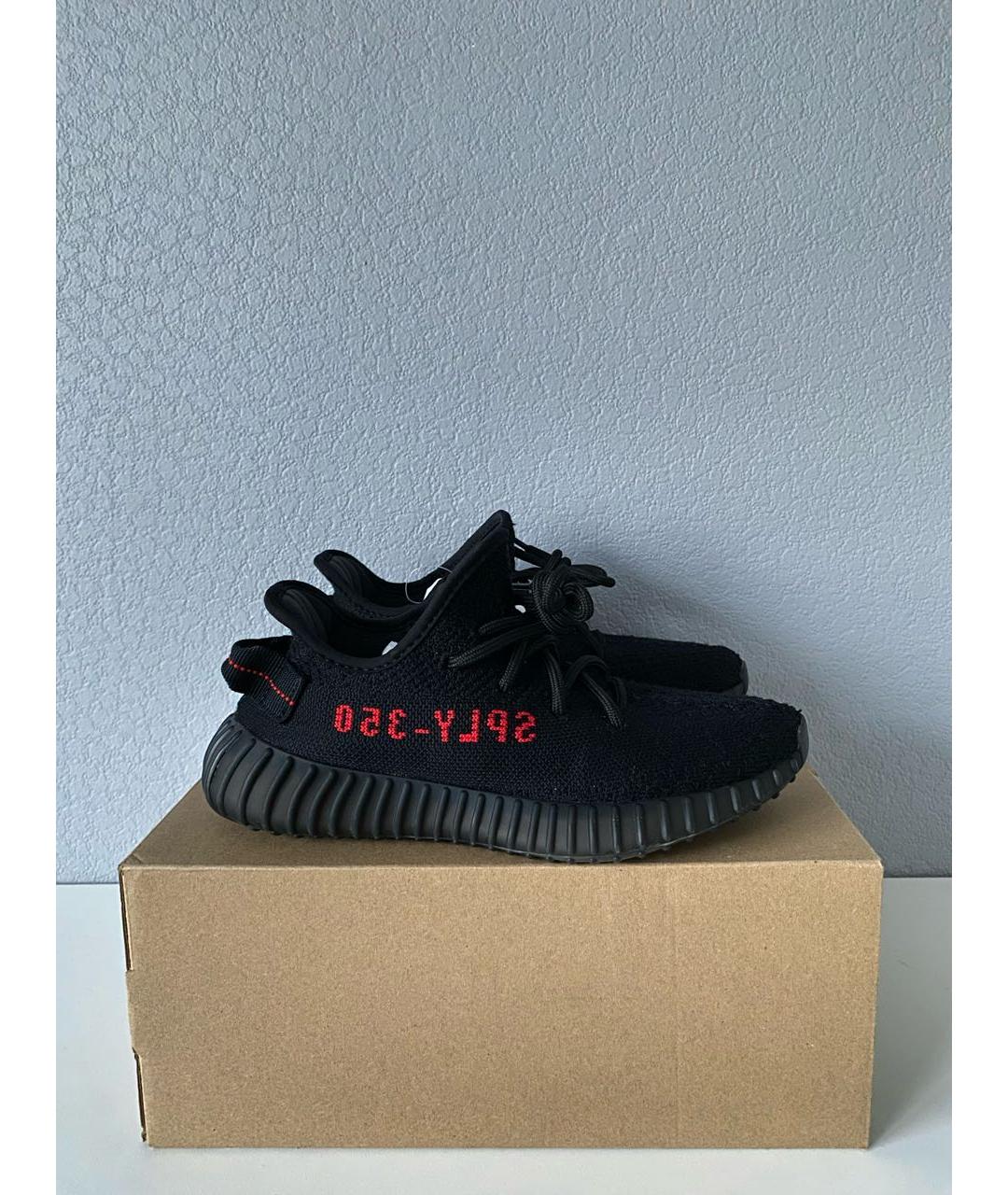 ADIDAS YEEZY Черные текстильные кроссовки, фото 8