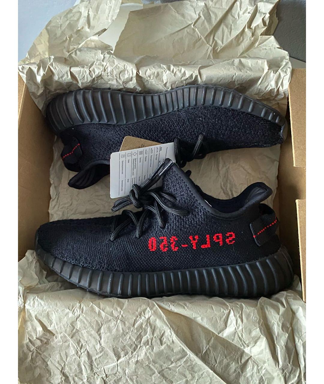 ADIDAS YEEZY Черные текстильные кроссовки, фото 2