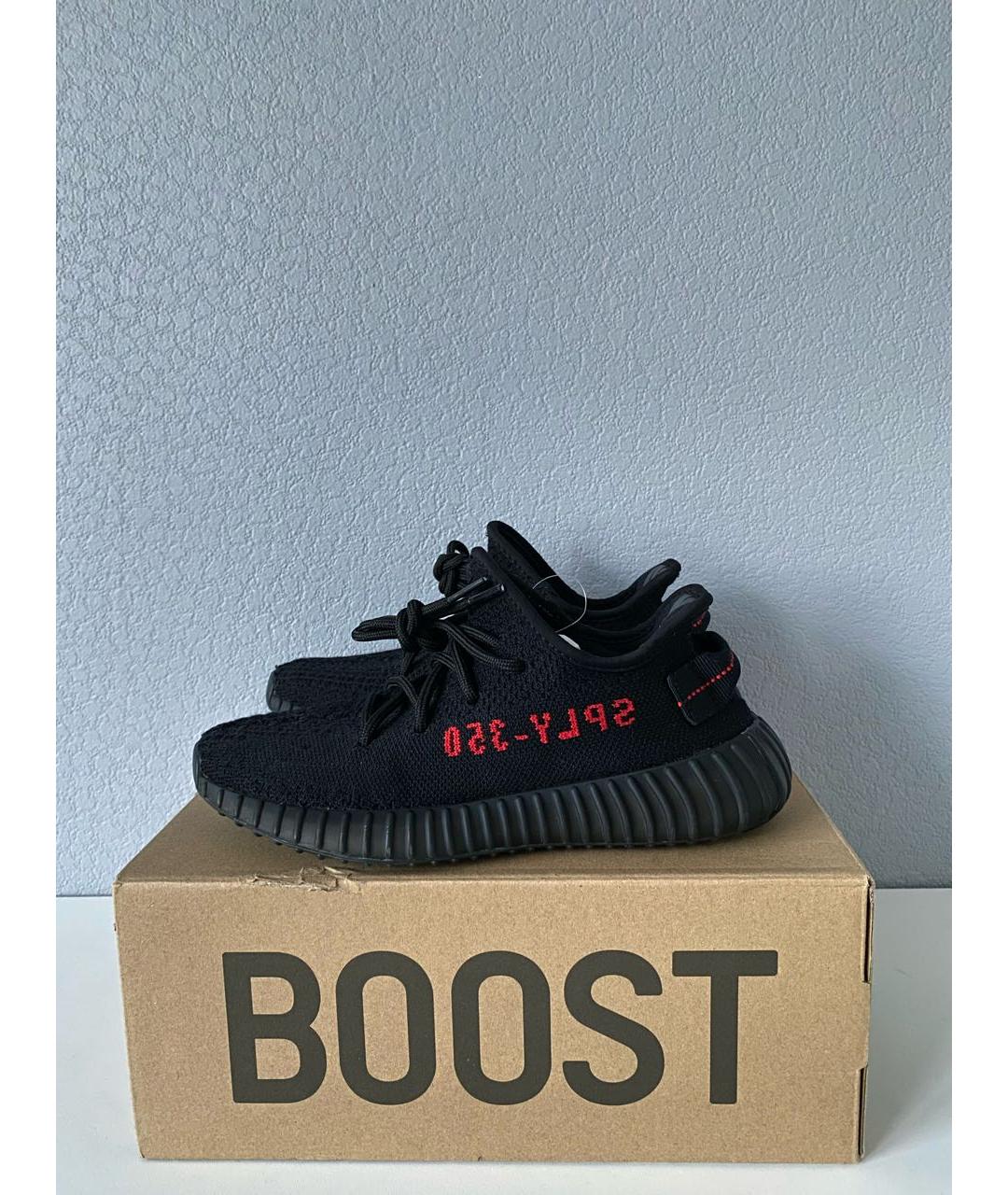ADIDAS YEEZY Черные текстильные кроссовки, фото 3