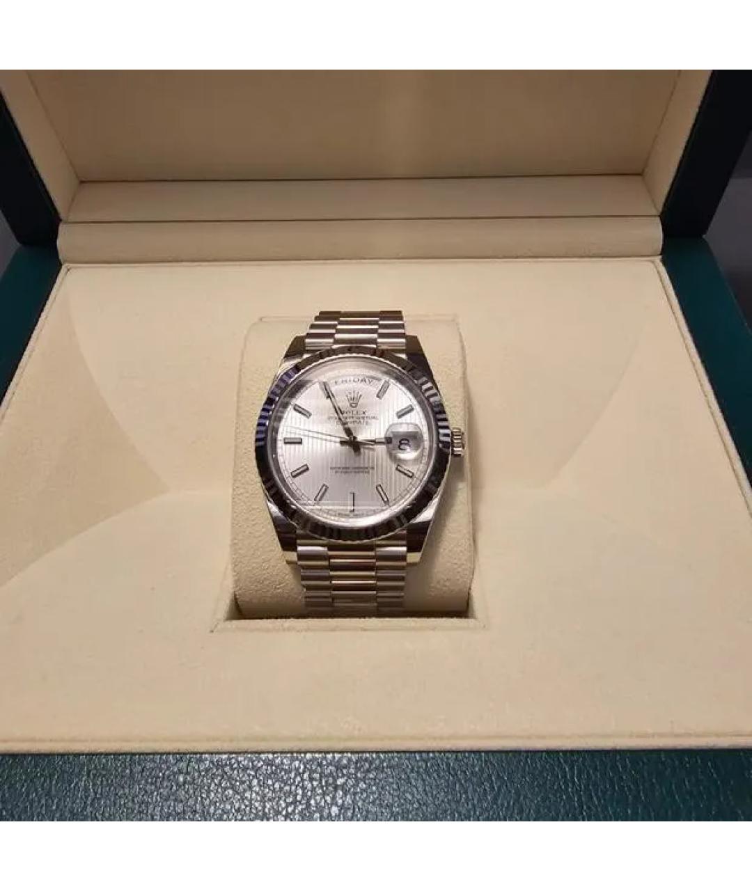 ROLEX Серебряные часы из белого золота, фото 9