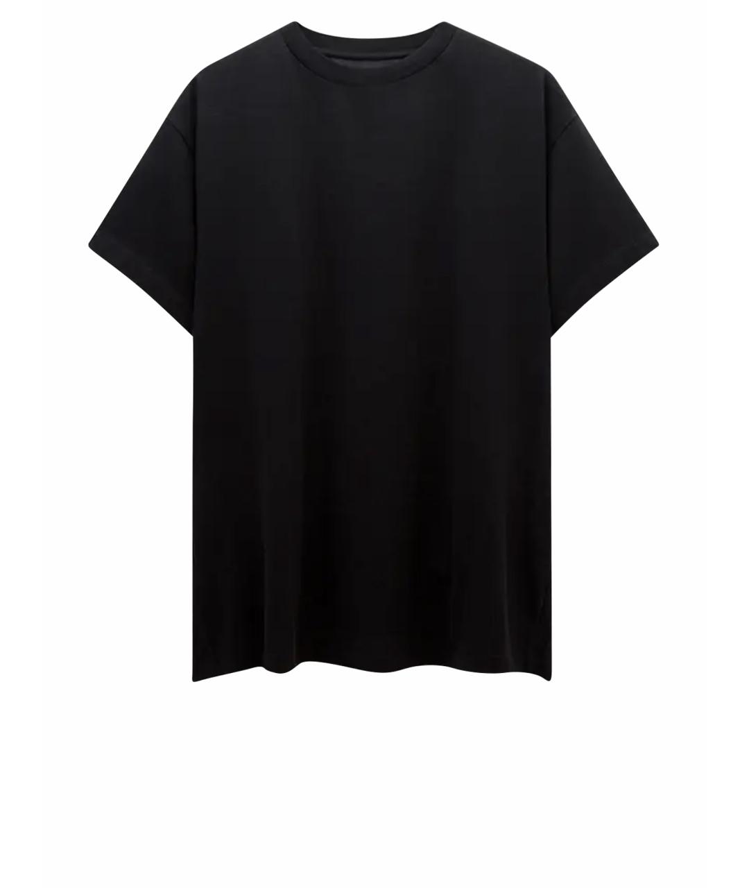 MM6 MAISON MARGIELA Черная хлопковая футболка, фото 1