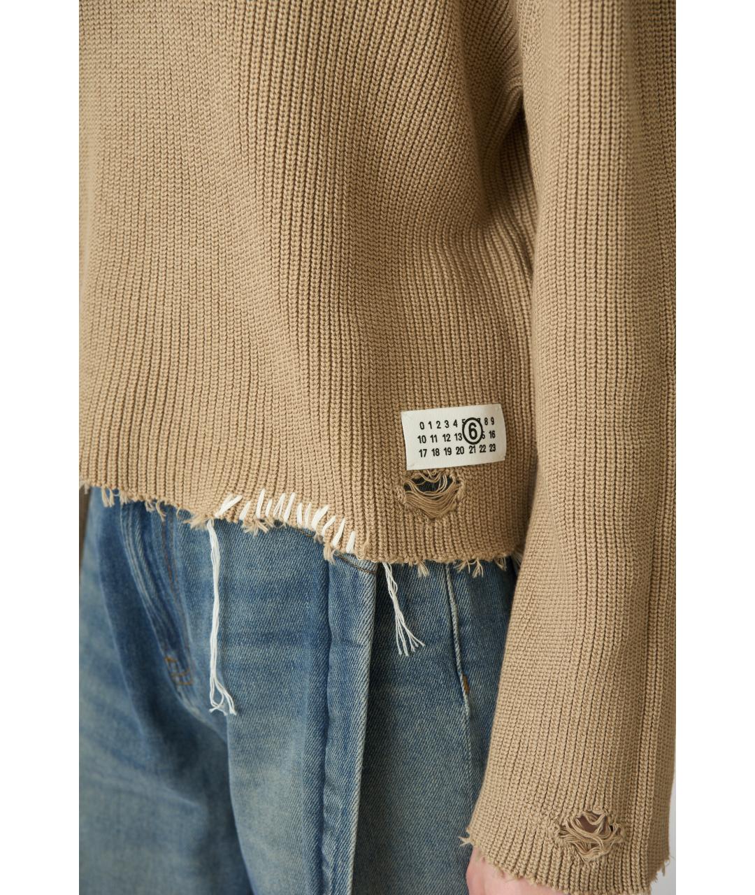 MM6 MAISON MARGIELA Бежевый джемпер / свитер, фото 4