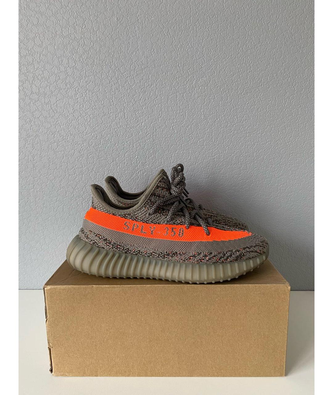 ADIDAS YEEZY Серые текстильные кроссовки, фото 8