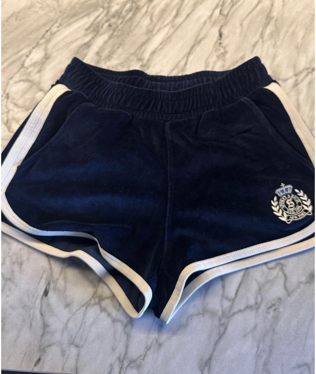 SPORTY AND RICH Темно-синие спортивные брюки и шорты, фото 4