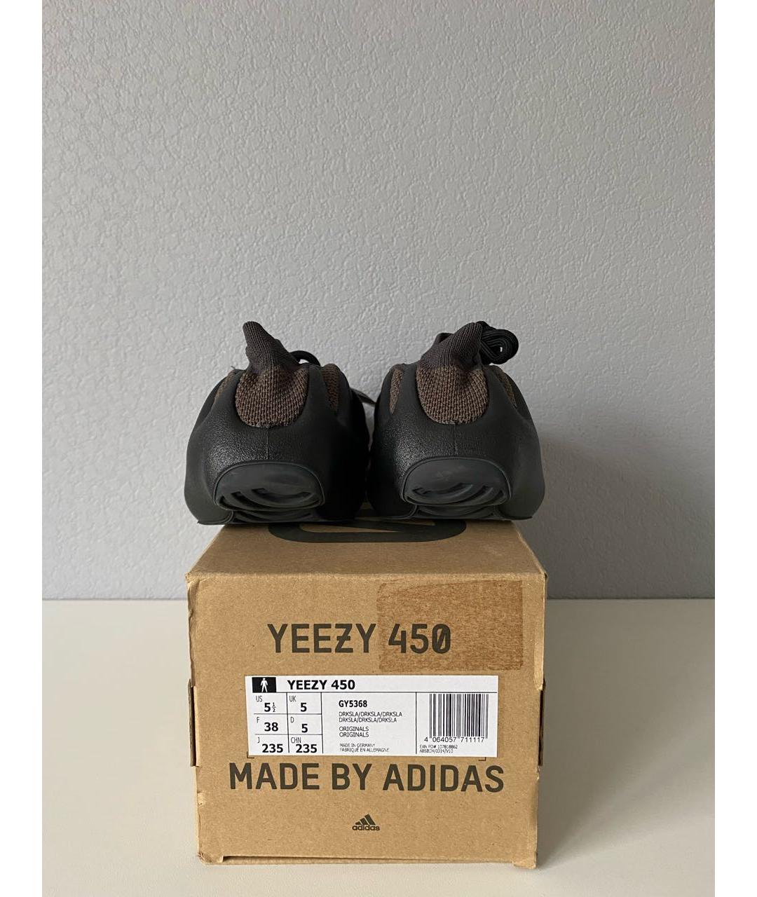ADIDAS YEEZY Черные текстильные кроссовки, фото 4