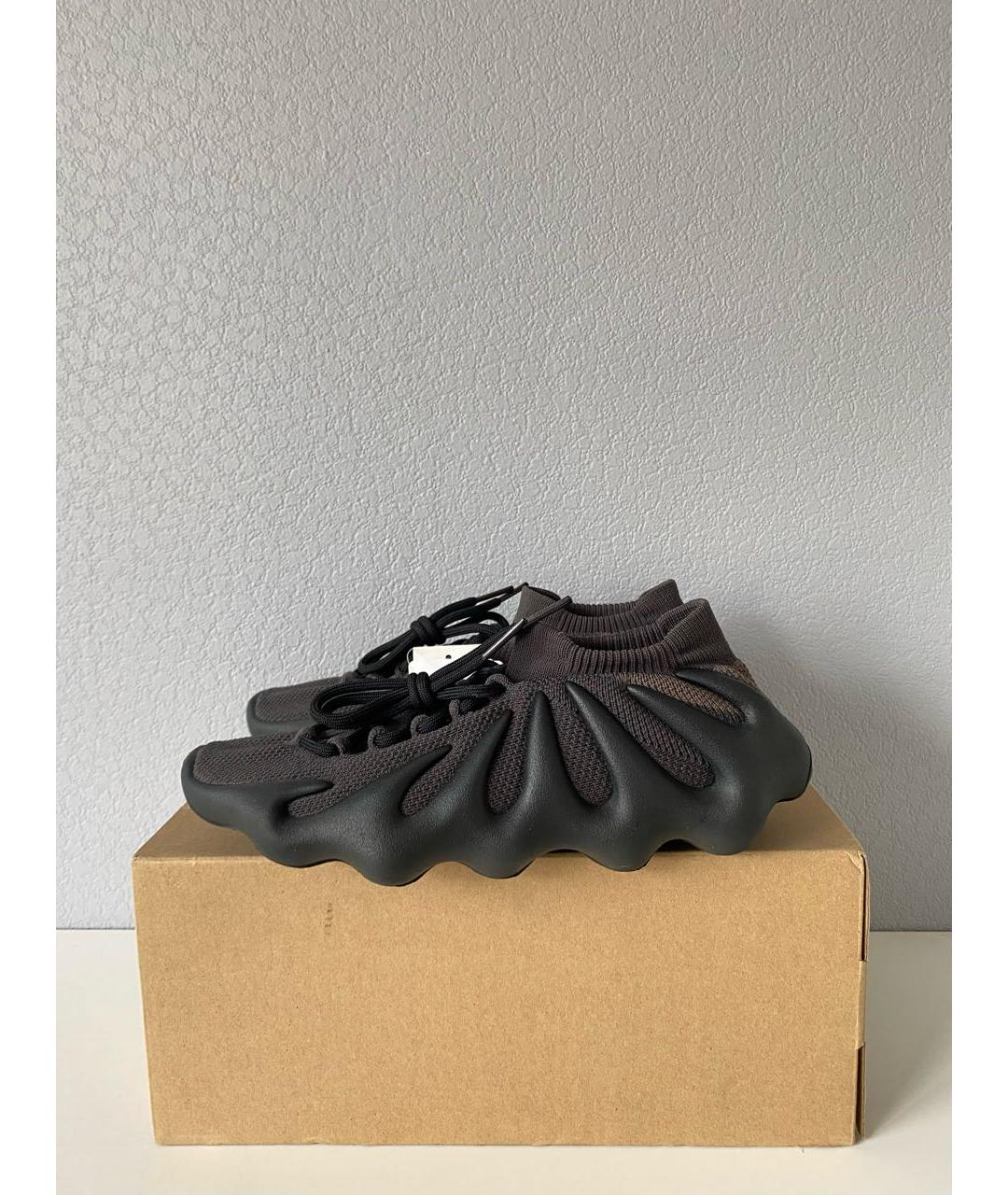 ADIDAS YEEZY Черные текстильные кроссовки, фото 4