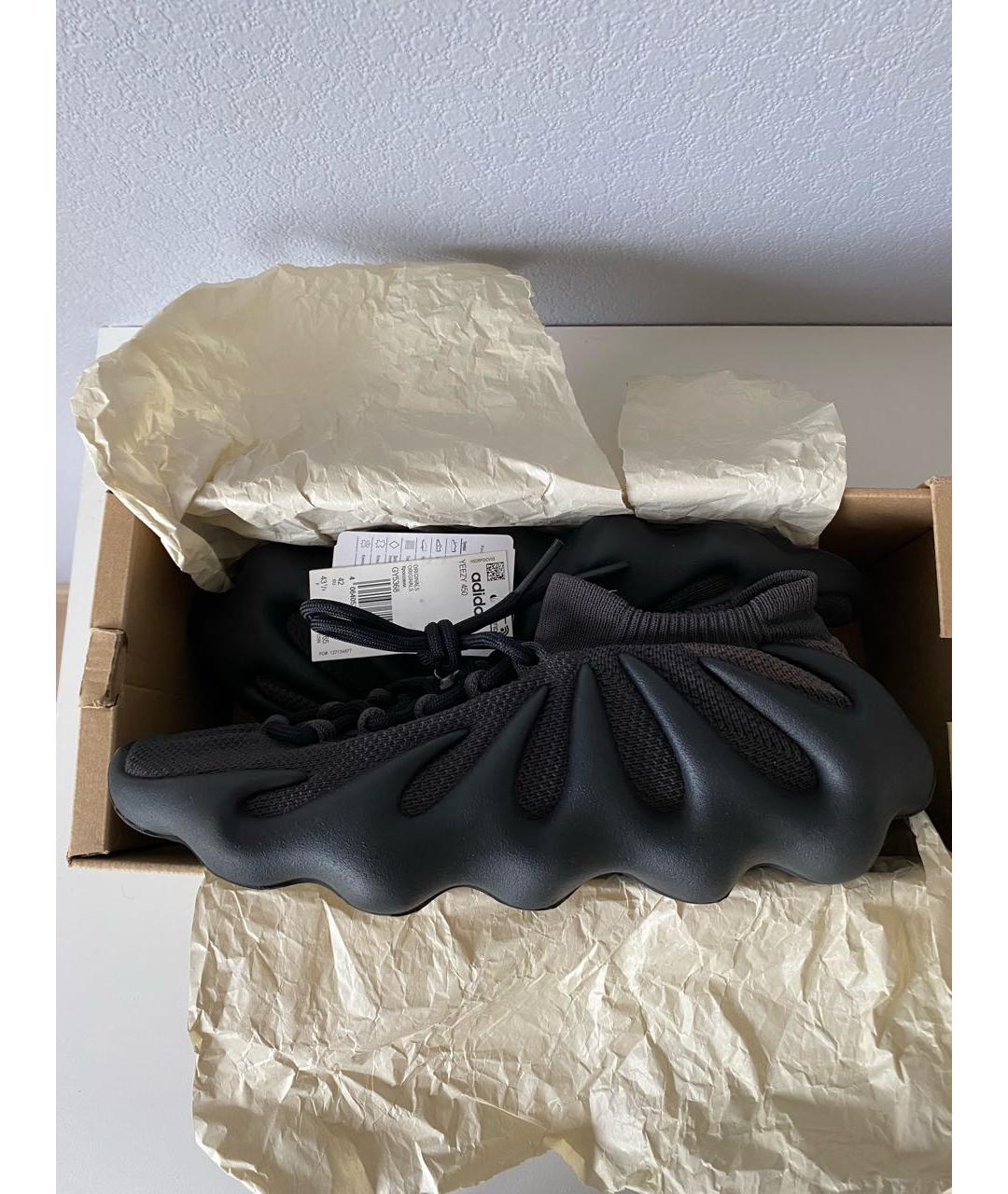 ADIDAS YEEZY Черные текстильные кроссовки, фото 2