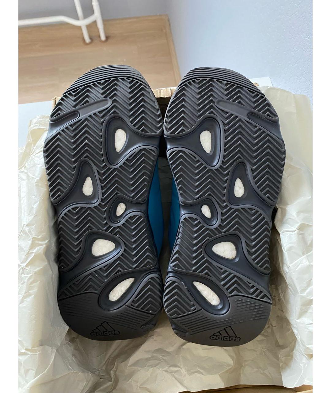 ADIDAS YEEZY Синие текстильные кроссовки, фото 7