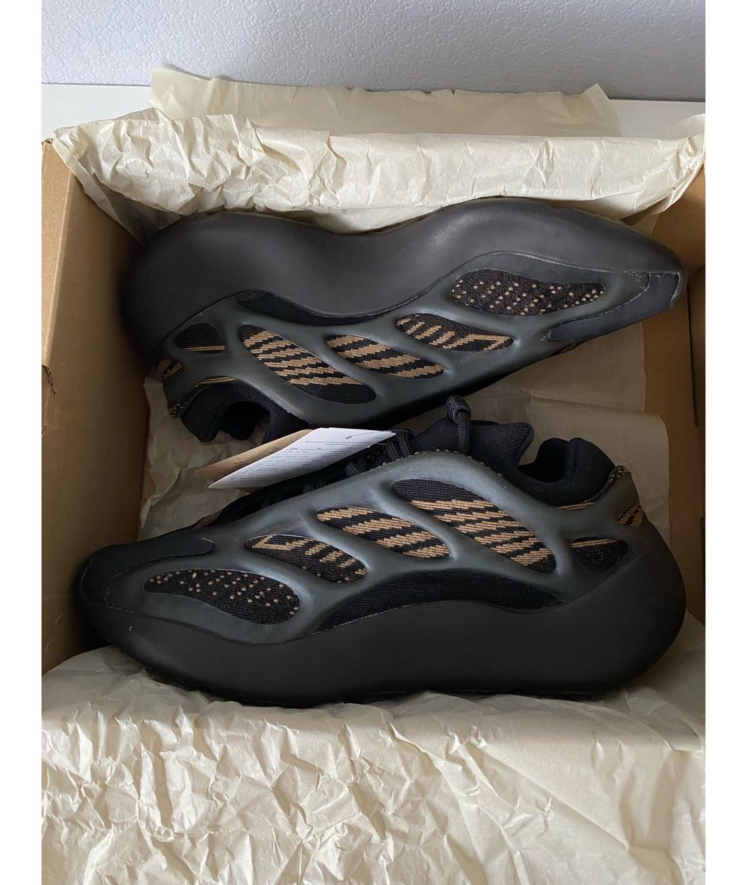 ADIDAS YEEZY Черные текстильные кроссовки, фото 2