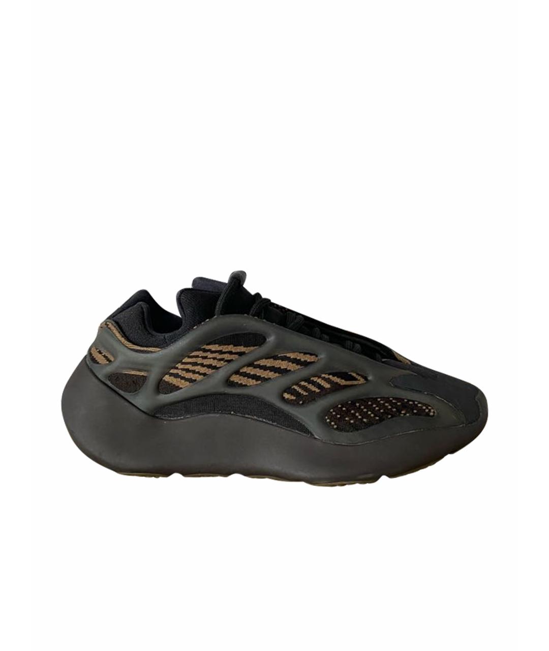 ADIDAS YEEZY Черные текстильные кроссовки, фото 1