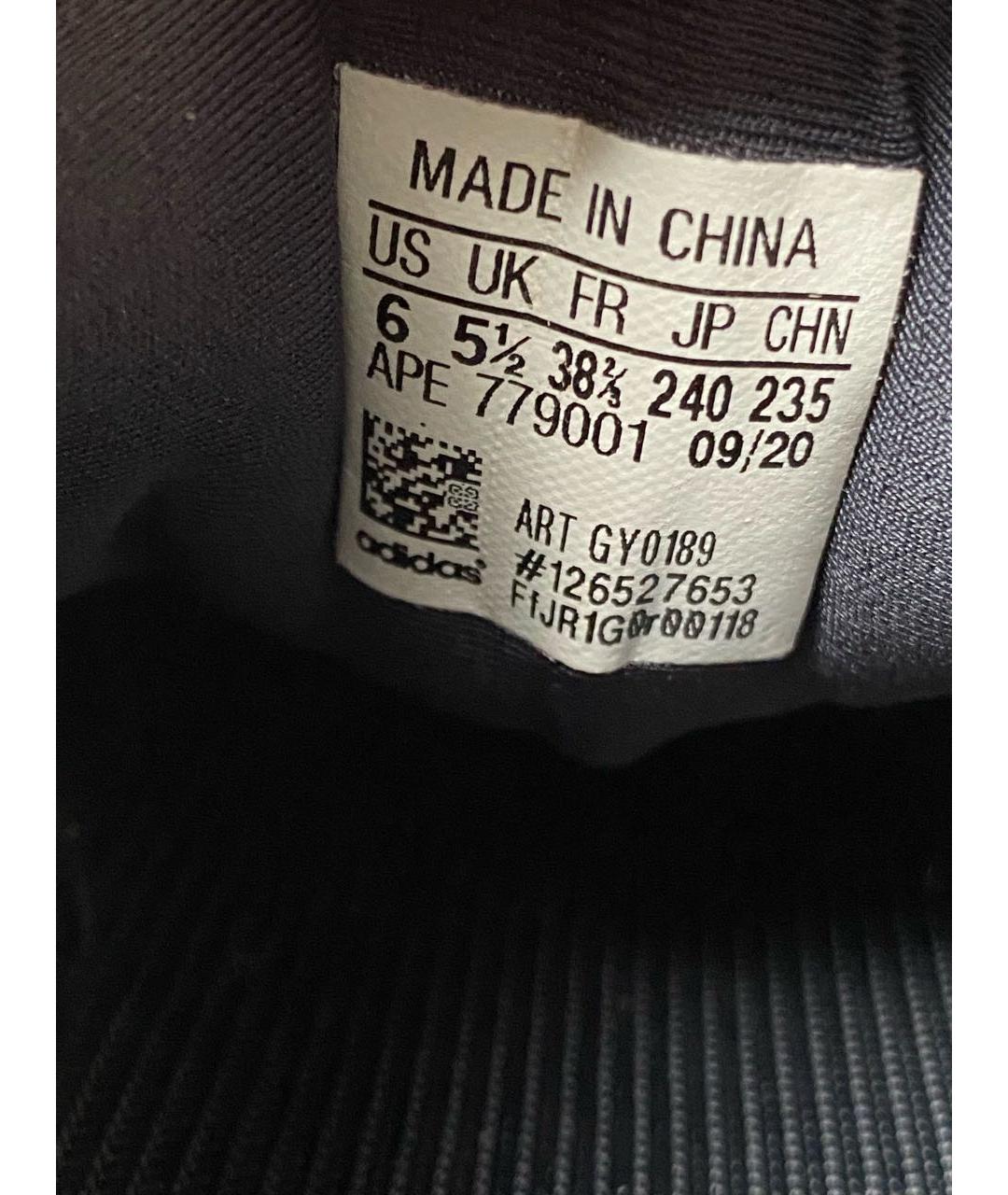ADIDAS YEEZY Черные текстильные кроссовки, фото 6