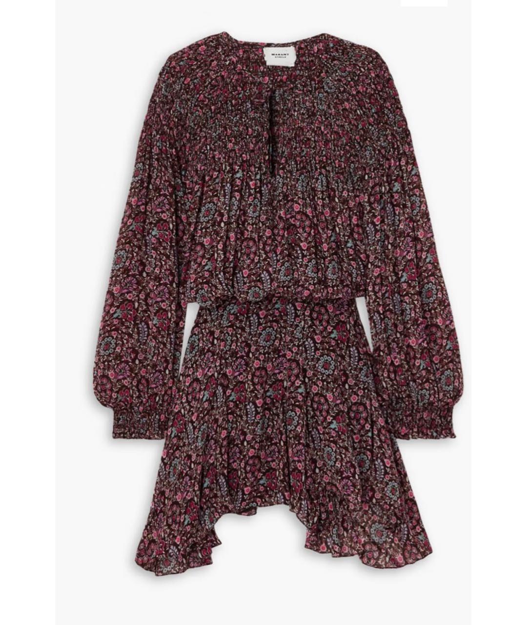 ISABEL MARANT ETOILE Мульти вискозное повседневное платье, фото 9